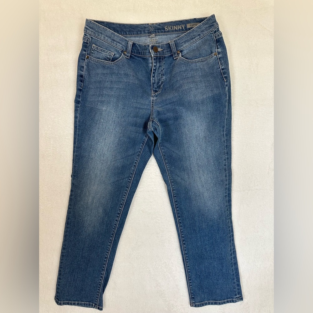 New York & Company Blue Skinny Jeans (8001)
